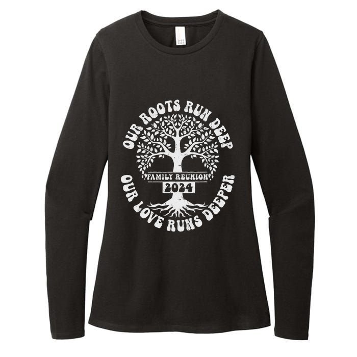 Family Reunion 2024 Our Roots Run Deep Our Love Runs Deeper Womens CVC Long Sleeve Shirt