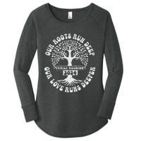 Family Reunion 2024 Our Roots Run Deep Our Love Runs Deeper Women's Perfect Tri Tunic Long Sleeve Shirt