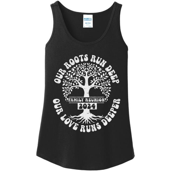 Family Reunion 2024 Our Roots Run Deep Our Love Runs Deeper Ladies Essential Tank