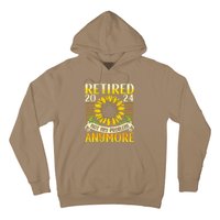 Flower Retired 2025 Not My Problem Anymore Hoodie