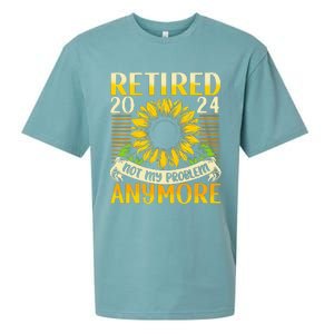 Flower Retired 2025 Not My Problem Anymore Sueded Cloud Jersey T-Shirt