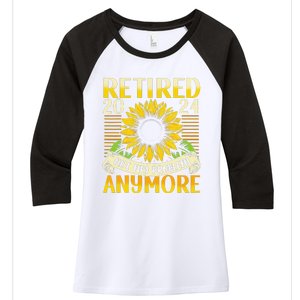 Flower Retired 2025 Not My Problem Anymore Women's Tri-Blend 3/4-Sleeve Raglan Shirt