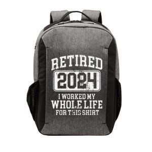 Funny Retired 2024 Retirement Vector Backpack