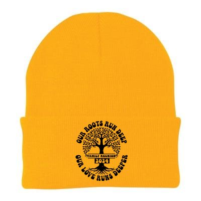 Family Reunion 2024 Our Roots Run Deep Our Love Runs Deeper Knit Cap Winter Beanie