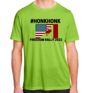 Freedom Rally 2022 Honk USA Canada Flag Adult ChromaSoft Performance T-Shirt