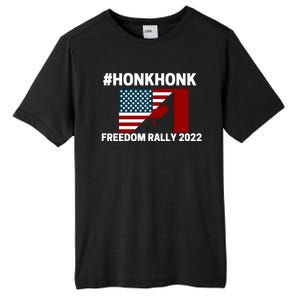 Freedom Rally 2022 Honk USA Canada Flag Tall Fusion ChromaSoft Performance T-Shirt