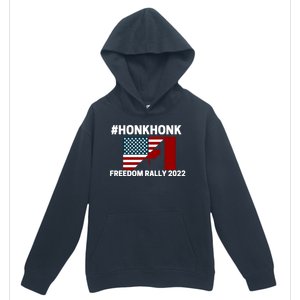 Freedom Rally 2022 Honk USA Canada Flag Urban Pullover Hoodie