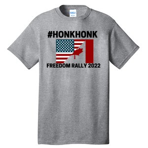 Freedom Rally 2022 Honk USA Canada Flag Tall T-Shirt