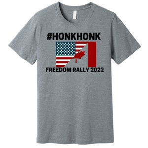 Freedom Rally 2022 Honk USA Canada Flag Premium T-Shirt