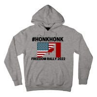 Freedom Rally 2022 Honk USA Canada Flag Tall Hoodie