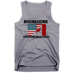 Freedom Rally 2022 Honk USA Canada Flag Tank Top