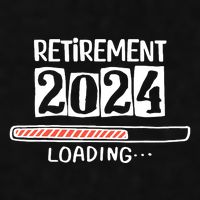 Funny Retirement 2024 Loading Countdown In Progress Ladies PosiCharge Tri-Blend Wicking Tank