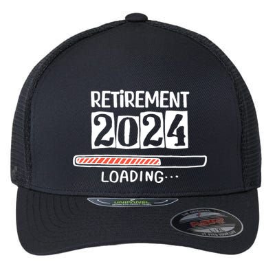 Funny Retirement 2024 Loading Countdown In Progress Flexfit Unipanel Trucker Cap