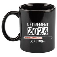 Funny Retirement 2024 Loading Countdown In Progress 11oz C Handle Ceramic Mug