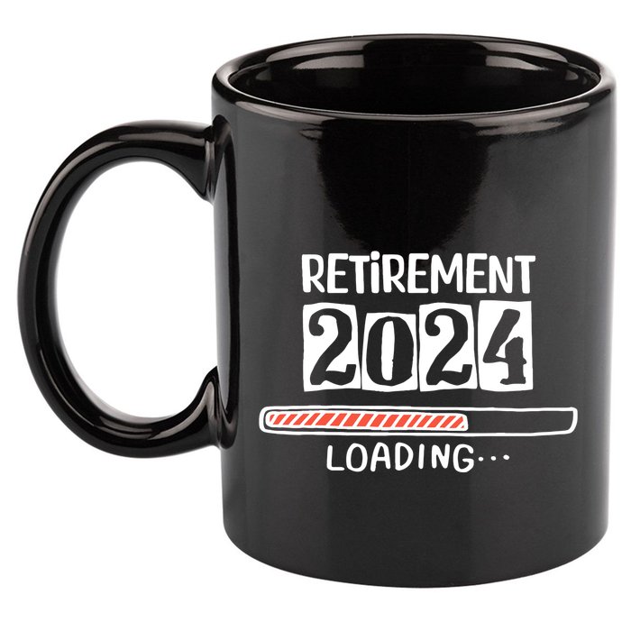 Funny Retirement 2024 Loading Countdown In Progress 11oz C Handle Ceramic Mug