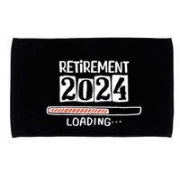 Funny Retirement 2024 Loading Countdown In Progress Microfiber Hand Towel