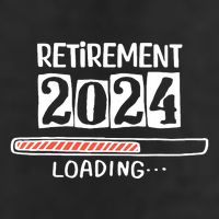 Funny Retirement 2024 Loading Countdown In Progress Microfiber Hand Towel