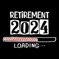 Funny Retirement 2024 Loading Countdown In Progress Cropped Pullover Crew