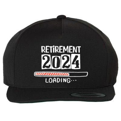 Funny Retirement 2024 Loading Countdown In Progress Wool Snapback Cap
