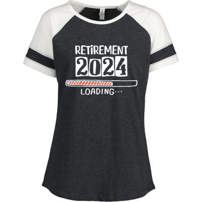 Funny Retirement 2024 Loading Countdown In Progress Enza Ladies Jersey Colorblock Tee