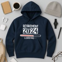 Funny Retirement 2024 Loading Countdown In Progress Hoodie