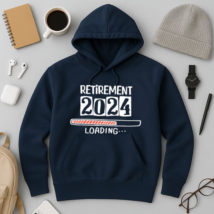Funny Retirement 2024 Loading Countdown In Progress Hoodie
