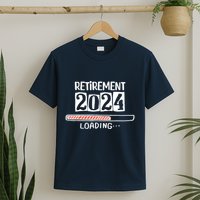 Funny Retirement 2024 Loading Countdown In Progress T-Shirt