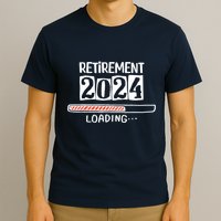 Funny Retirement 2024 Loading Countdown In Progress T-Shirt