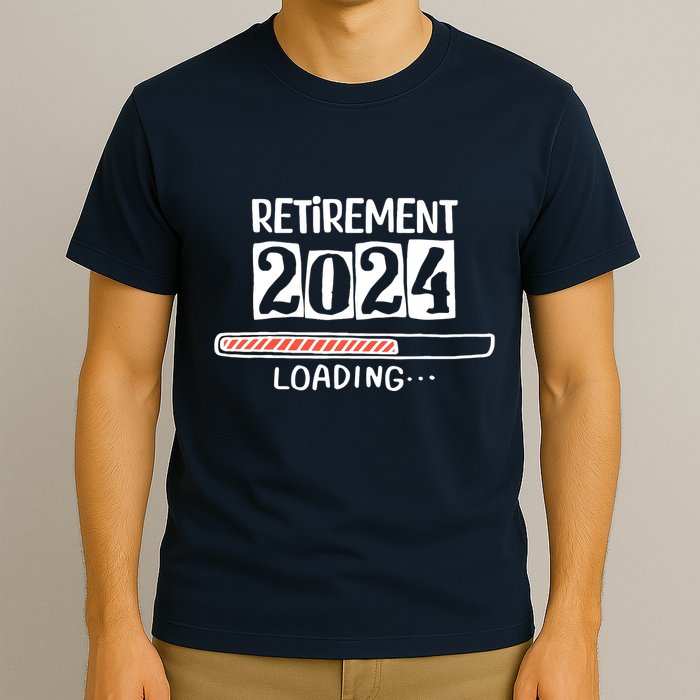 Funny Retirement 2024 Loading Countdown In Progress T-Shirt