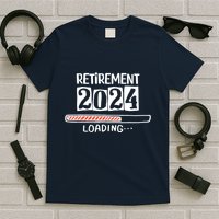 Funny Retirement 2024 Loading Countdown In Progress T-Shirt