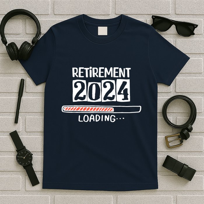 Funny Retirement 2024 Loading Countdown In Progress T-Shirt