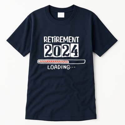 Funny Retirement 2024 Loading Countdown In Progress Tall T-Shirt