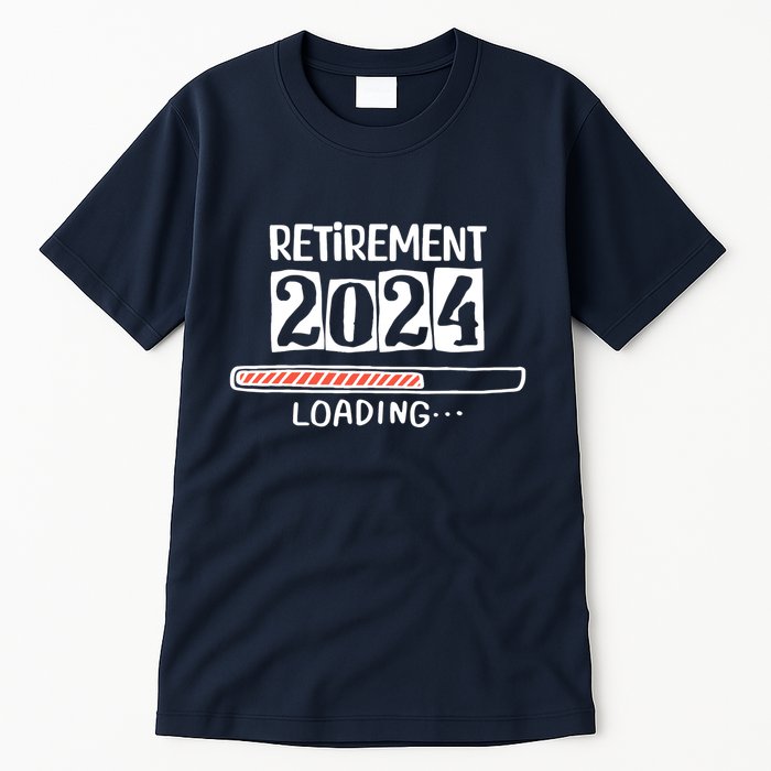 Funny Retirement 2024 Loading Countdown In Progress Tall T-Shirt