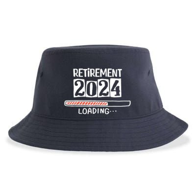 Funny Retirement 2024 Loading Countdown In Progress Sustainable Bucket Hat