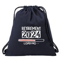 Funny Retirement 2024 Loading Countdown In Progress Drawstring Bag