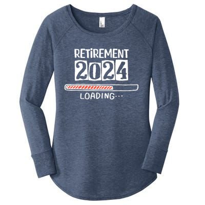 Funny Retirement 2024 Loading Countdown In Progress Women's Perfect Tri Tunic Long Sleeve Shirt