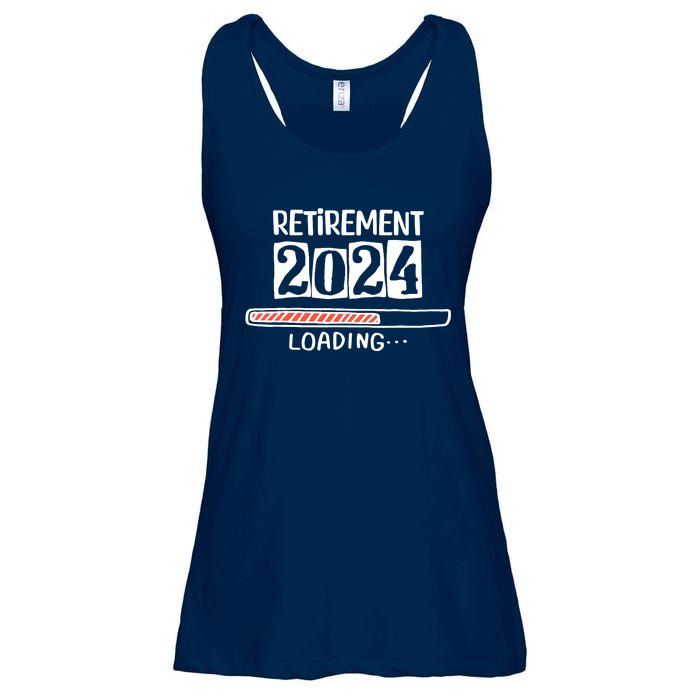 Funny Retirement 2024 Loading Countdown In Progress Ladies Essential Flowy Tank