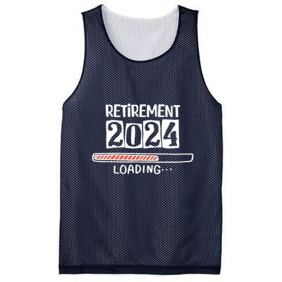 Funny Retirement 2024 Loading Countdown In Progress Mesh Reversible Basketball Jersey Tank