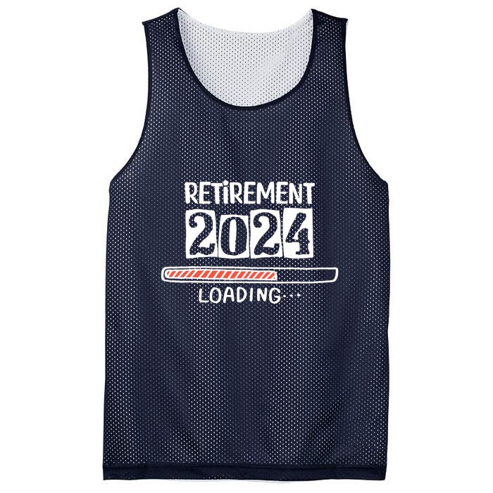Funny Retirement 2024 Loading Countdown In Progress Mesh Reversible Basketball Jersey Tank