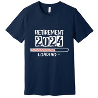 Funny Retirement 2024 Loading Countdown In Progress Premium T-Shirt