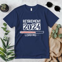 Funny Retirement 2024 Loading Countdown In Progress Premium T-Shirt
