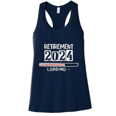 Funny Retirement 2024 Loading Countdown In Progress Womens Tank Top
