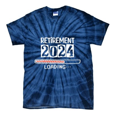 Funny Retirement 2024 Loading Countdown In Progress Tie-Dye T-Shirt