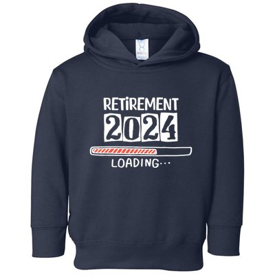 Funny Retirement 2024 Loading Countdown In Progress Toddler Hoodie