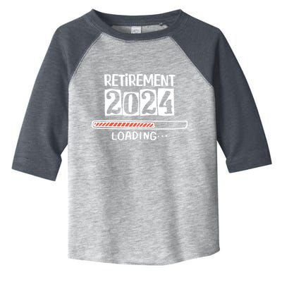 Funny Retirement 2024 Loading Countdown In Progress Toddler Fine Jersey T-Shirt