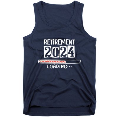Funny Retirement 2024 Loading Countdown In Progress Tank Top