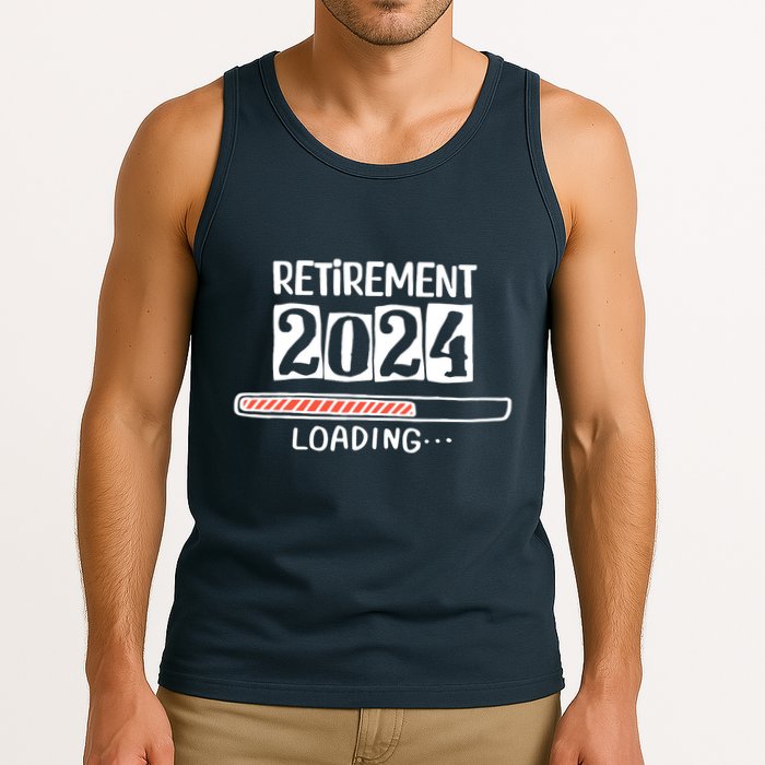Funny Retirement 2024 Loading Countdown In Progress Tank Top