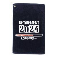 Funny Retirement 2024 Loading Countdown In Progress Golf Towel