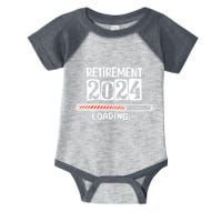 Funny Retirement 2024 Loading Countdown In Progress Infant Baby Jersey Bodysuit