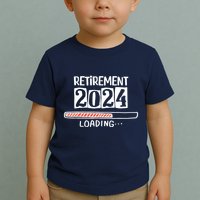 Funny Retirement 2024 Loading Countdown In Progress Toddler T-Shirt